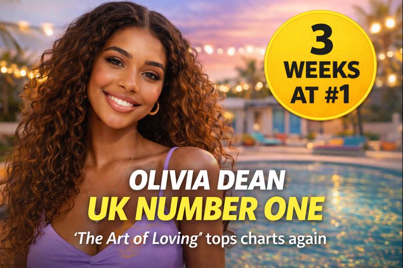 Olivia Dean extends chart dominance as The Art of Loving secures third straight UK number one Olivia Dean Holds UK Number One for Third Week