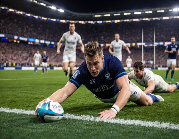 Scotland v England rugby: Calcutta Cup battle delivers defining Six Nations moment Scotland scores at murrayfield